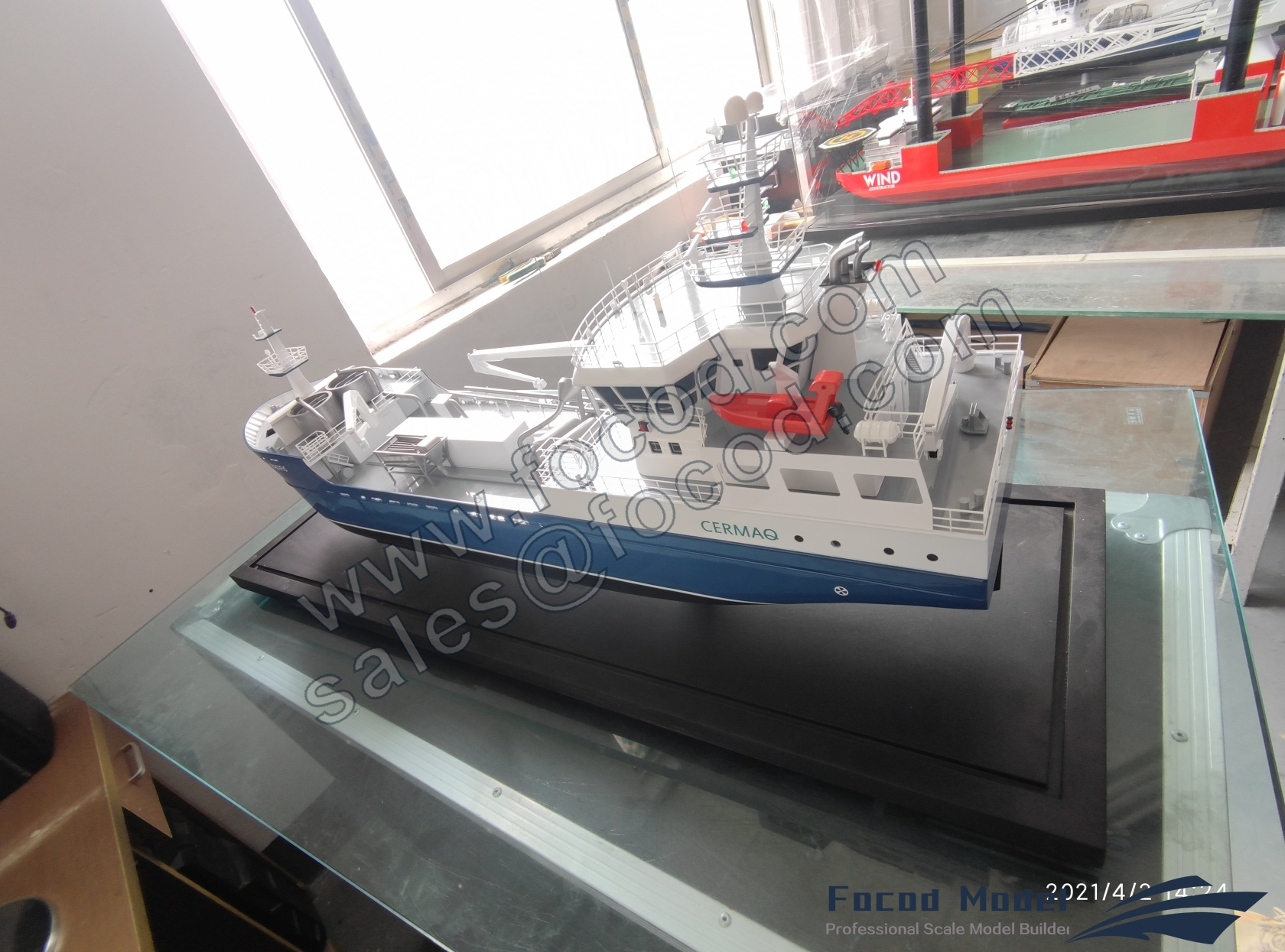 custom made model of 60m Fish Carrier